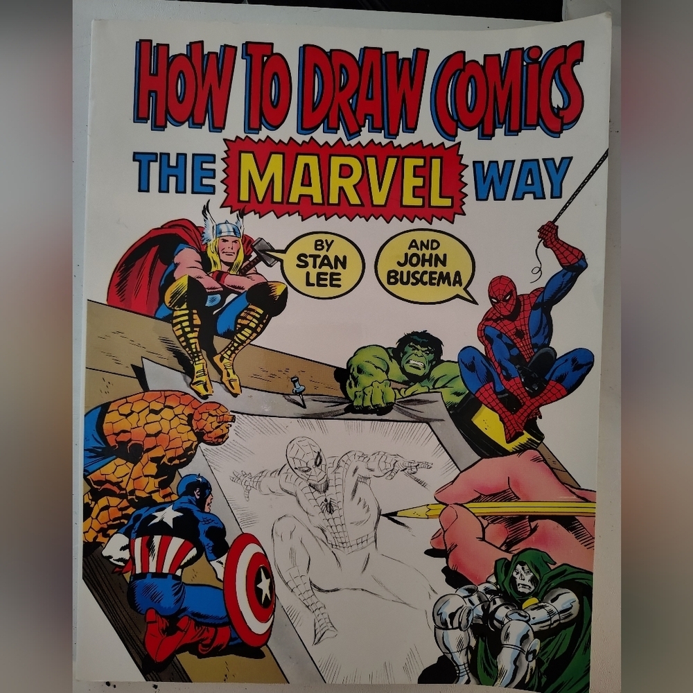 How To Draw Comics The Marvel Way Stan lee & John Buscema - 1st Fireside Edition